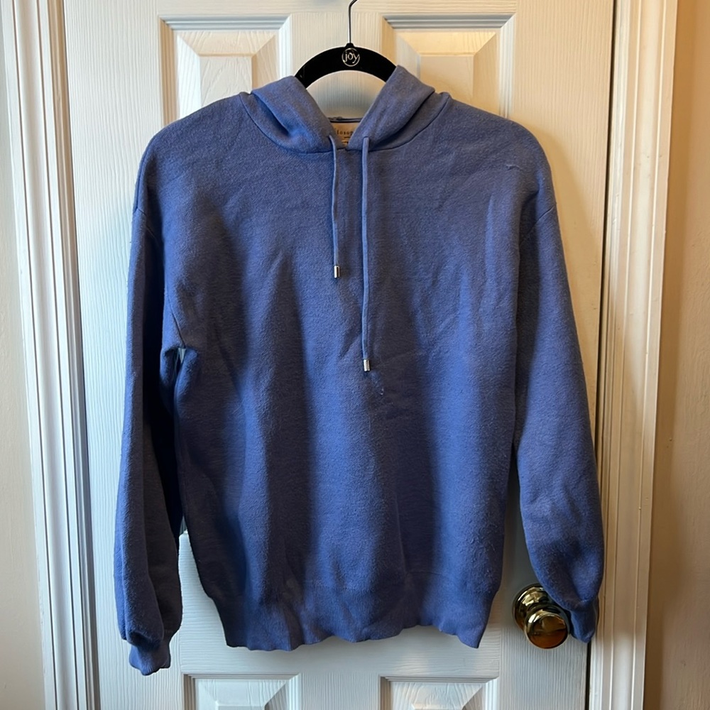 Periwinkle Philosophy Tight Sweatshirt, Extra Small